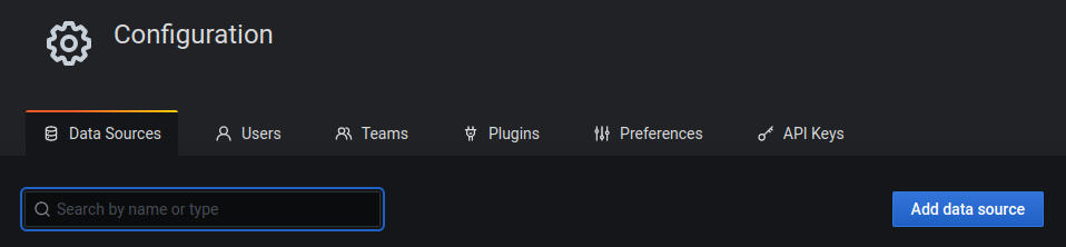 Grafana - Add DataSource